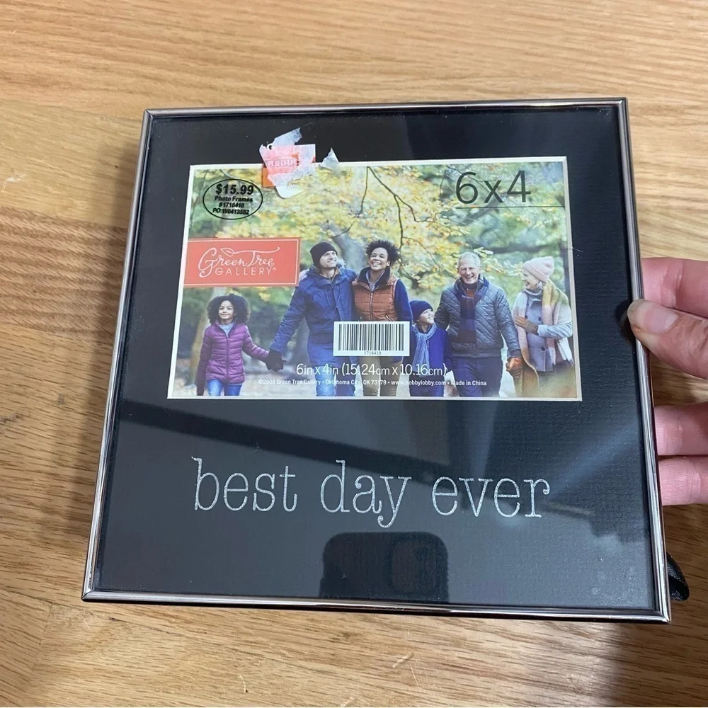 Best Day Ever Picture Frame NEW Silver Metal 4x6